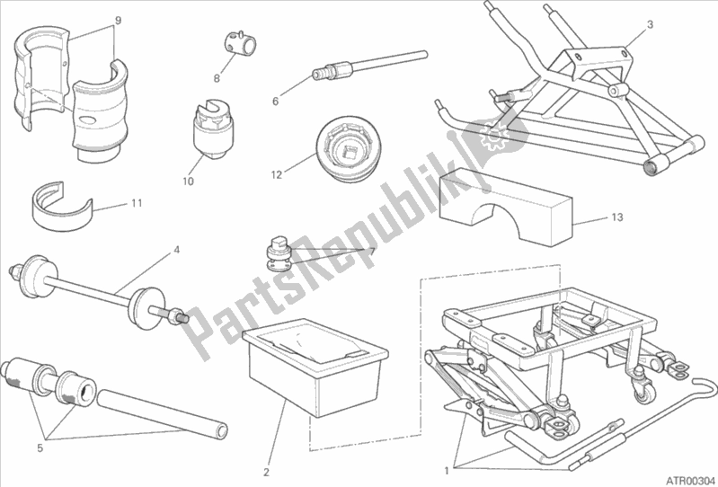 All parts for the 01c - Workshop Service Tools of the Ducati Superbike 899 Panigale ABS 2015